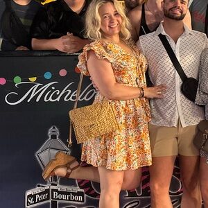 Aakaa Multicolor Floral Mini Dress